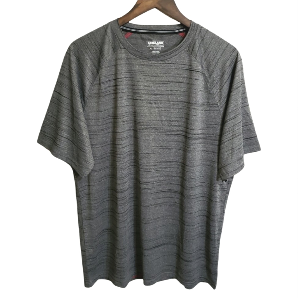 NWOT Kirkland Signature Men's Gray Active Moisture Wicking T-shirt Men's XL